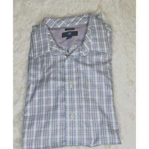 Egara Non Iron Plaid 100% Cotton Button-down Longsleeve Plaid Shirt 2xl Tall